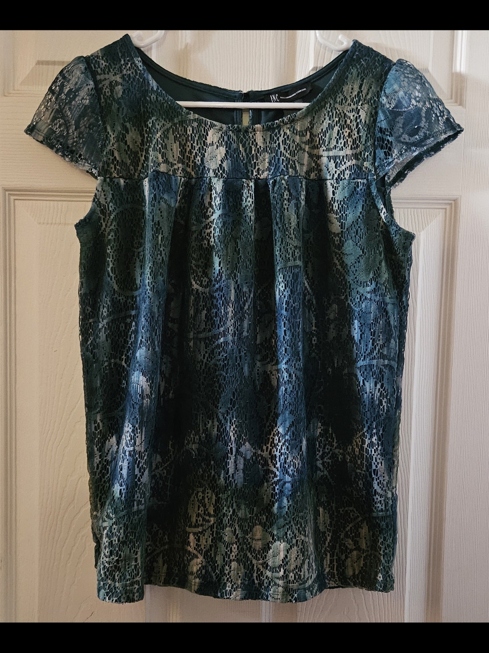 INC International Concepts Crochet-Lace Top